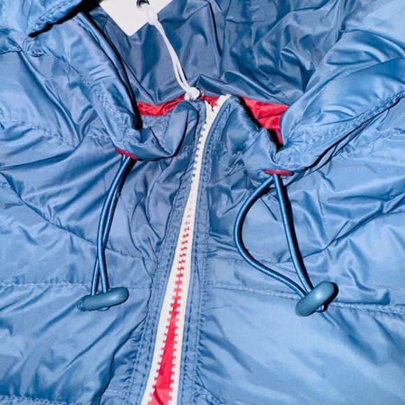 Marine Layer Banks Puffer Hoodie sea Jacket Navy blue sz 2XL full zip pockets - Picture 9 of 9